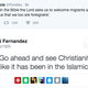Screenshot of a Twitter user explaining to Pope Francis why he’s wrong that the bible asks humans to welcome migrants and foreigners (Twitter)